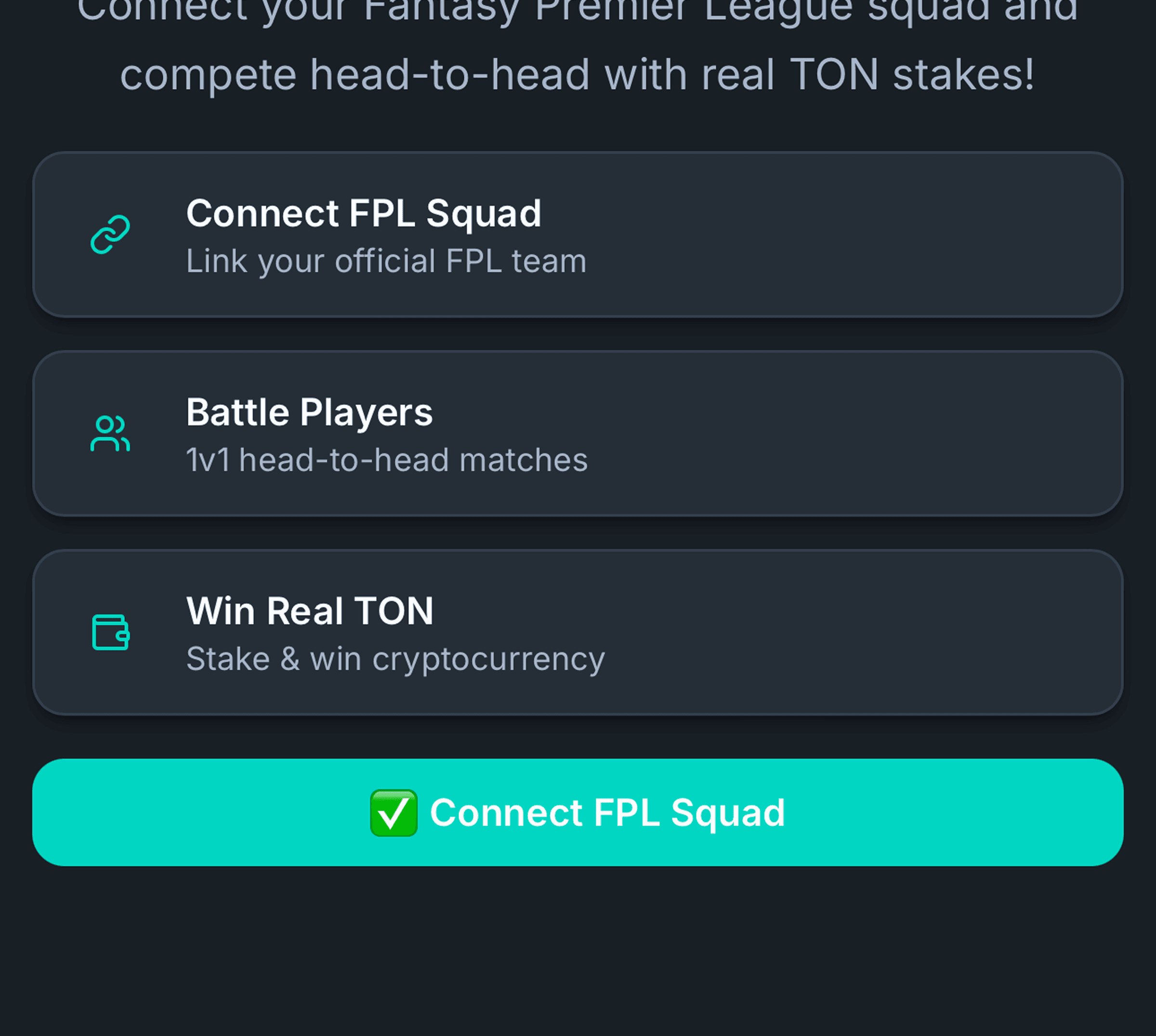 Connect your FPL team using FPL ID or Name